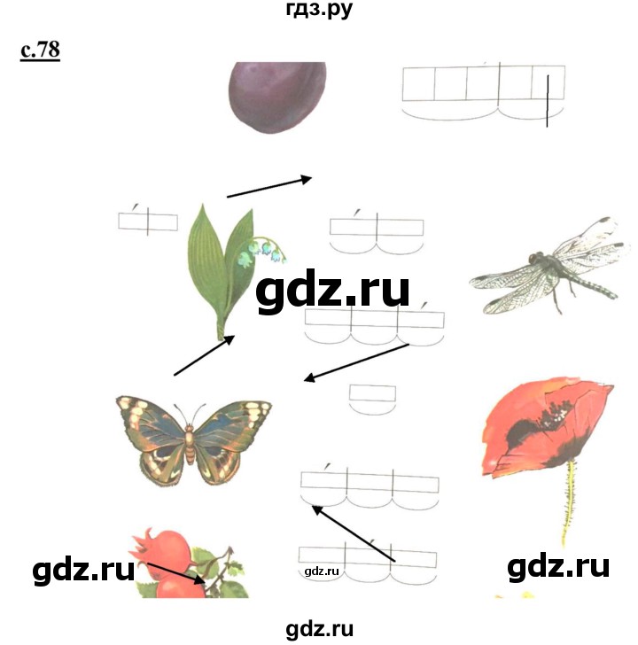 ГДЗ по русскому языку 1 класс Журова букварь  часть 1. страница - 78, Решебник №1