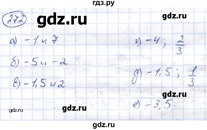 ГДЗ по алгебре 8 класс Солтан   упражнение - 272, Решебник