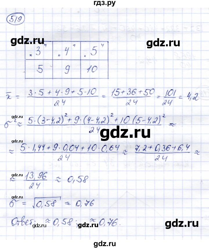ГДЗ по алгебре 8 класс Солтан   упражнение - 519, Решебник