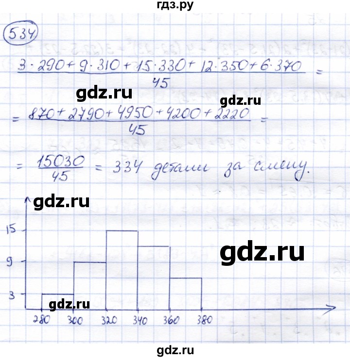ГДЗ по алгебре 8 класс Солтан   упражнение - 534, Решебник