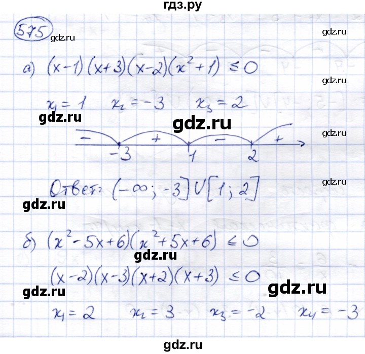 ГДЗ по алгебре 8 класс Солтан   упражнение - 575, Решебник