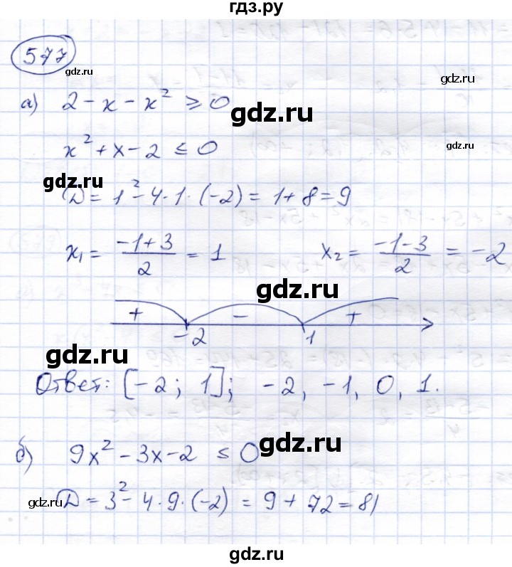 ГДЗ по алгебре 8 класс Солтан   упражнение - 577, Решебник