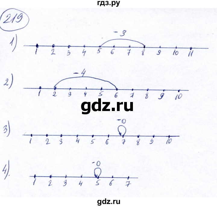 ГДЗ по математике 5 класс Ткачева   упражнение - 219, Решебник №2