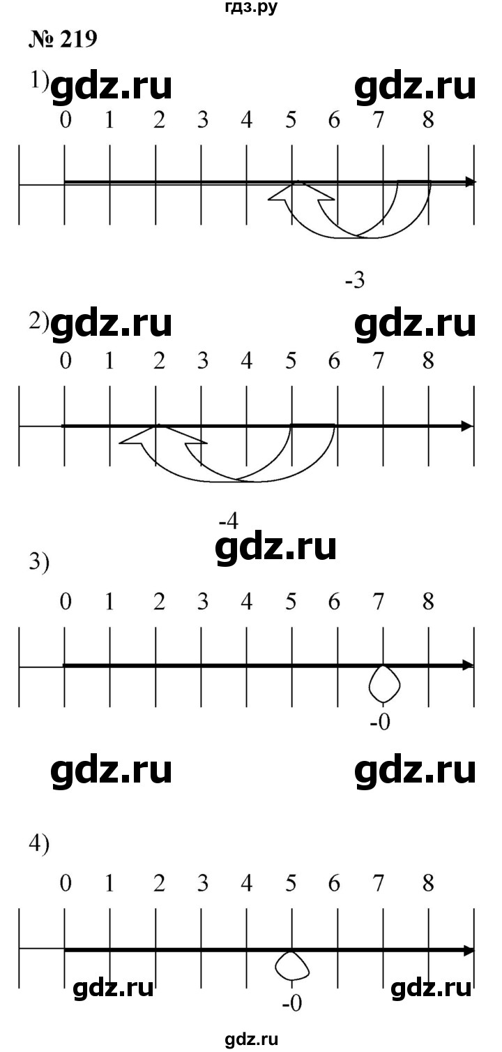 ГДЗ по математике 5 класс Ткачева   упражнение - 219, Решебник №1
