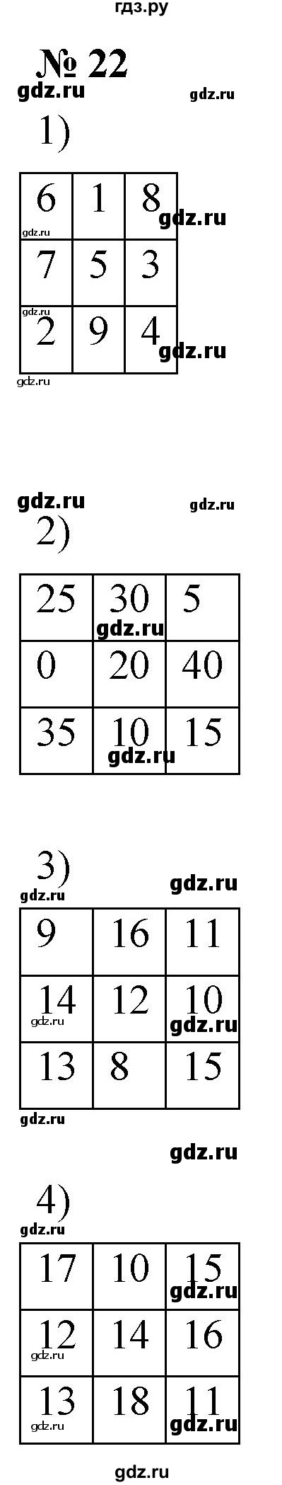 ГДЗ упражнение 22 математика 5 класс Ткачева