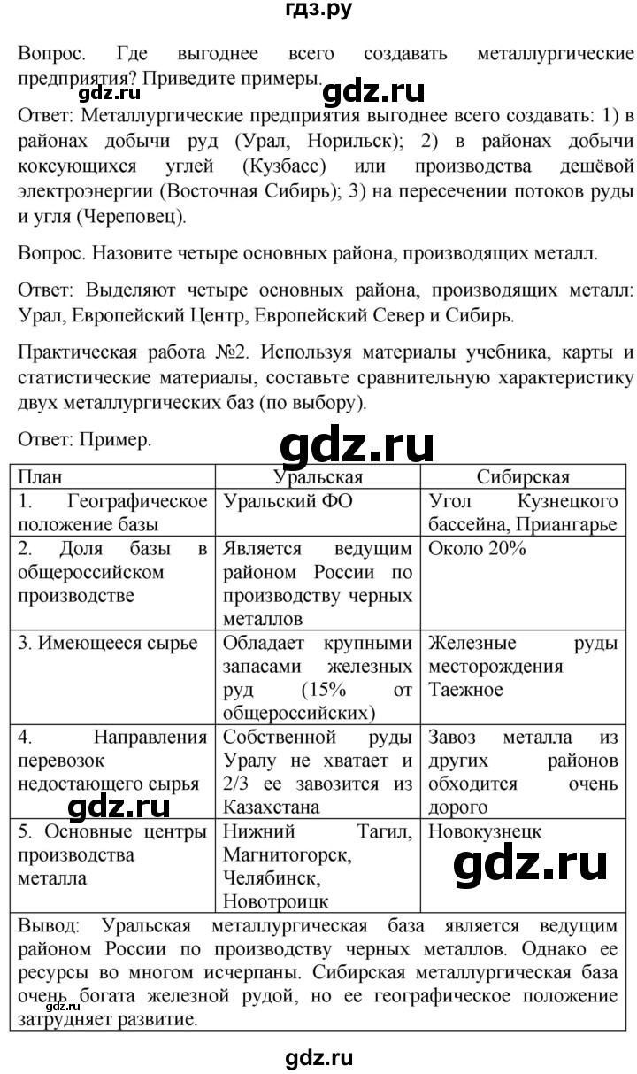 ГДЗ по географии 9 класс Баринова рабочая тетрадь  страница - 8, Решебник