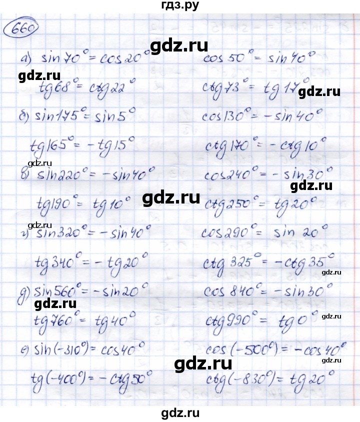 ГДЗ по алгебре 9 класс Солтан   упражнение - 660, Решебник