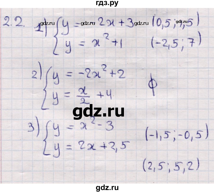ГДЗ по алгебре 9 класс Абылкасымова   §2 - 2.2, Решебник