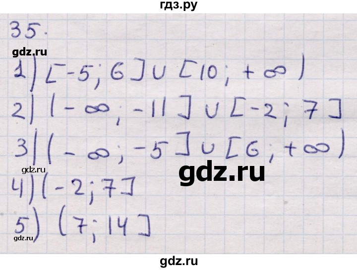 ГДЗ по алгебре 9 класс Абылкасымова   повторения курса 9 класса - 35, Решебник