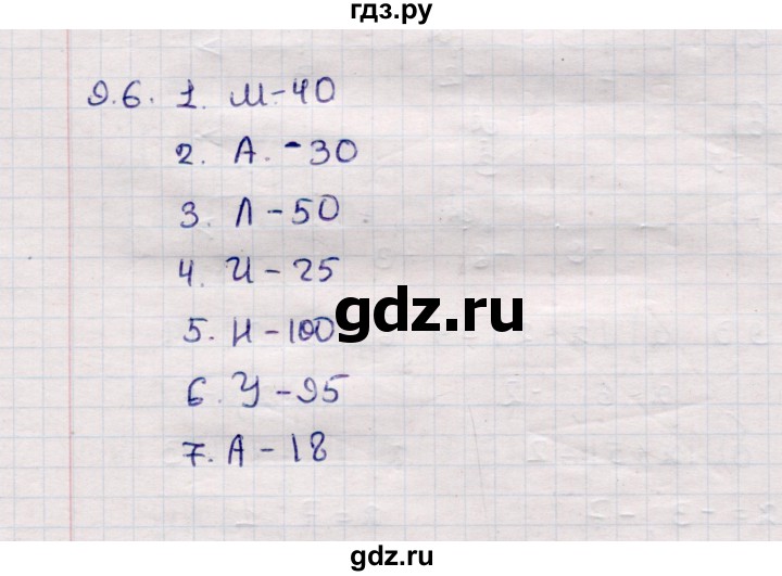 ГДЗ по математике 6 класс Зубарева рабочая тетрадь  часть 1 (параграф) / параграф 9 - 6, Решебник №2