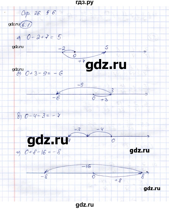 ГДЗ по математике 6 класс Зубарева рабочая тетрадь  часть 1 (параграф) / параграф 6 - 1, Решебник №1
