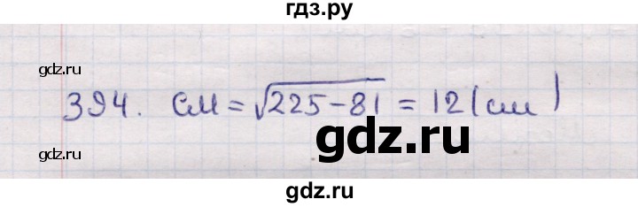 ГДЗ по геометрии 11 класс Солтан  Естественно-математическое направление задача - 394, Решебник
