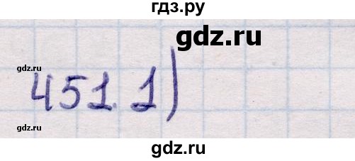 ГДЗ по геометрии 11 класс Солтан  Естественно-математическое направление задача - 451, Решебник