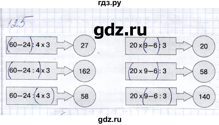 ГДЗ по математике 8 класс Алышева рабочая тетрадь Для обучающихся с интеллектуальными нарушениями упражнение - 125, Решебник