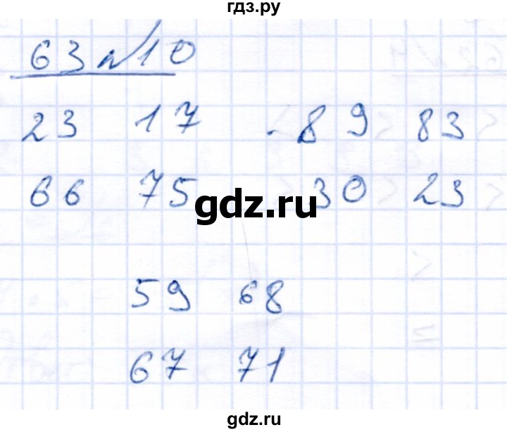 ГДЗ по математике 4 класс Перова рабочая тетрадь (Алышева) Для обучающихся с интеллектуальными нарушениями часть 1. страница - 63, Решебник