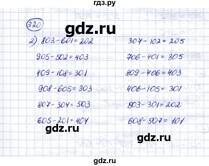 ГДЗ по математике 5 класс Перова  Для обучающихся с интеллектуальными нарушениями тысяча - 220, Решебник