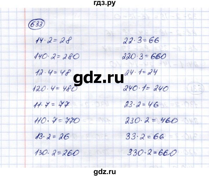 ГДЗ по математике 5 класс Перова  Для обучающихся с интеллектуальными нарушениями тысяча - 633, Решебник