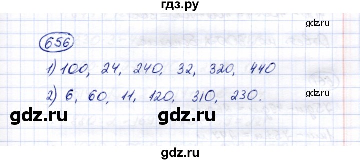 ГДЗ по математике 5 класс Перова  Для обучающихся с интеллектуальными нарушениями тысяча - 656, Решебник