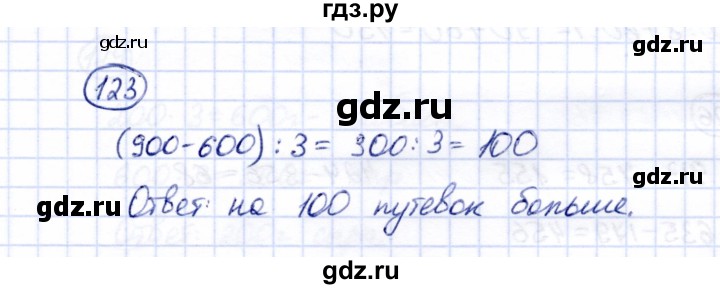 ГДЗ по математике 5 класс Перова  Для обучающихся с интеллектуальными нарушениями все действия в пределах 1000 - 123, Решебник