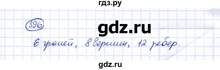 ГДЗ по математике 6 класс Перова рабочая тетрадь Для обучающихся с интеллектуальными нарушениями упражнение - 396, Решебник