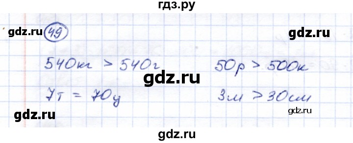 ГДЗ по математике 6 класс Перова рабочая тетрадь Для обучающихся с интеллектуальными нарушениями упражнение - 49, Решебник