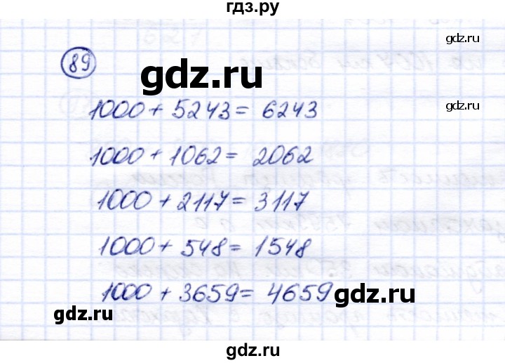 ГДЗ по математике 6 класс Перова рабочая тетрадь (Капустина) Для обучающихся с интеллектуальными нарушениями упражнение - 89, Решебник
