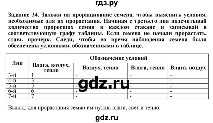 ГДЗ по биологии 7 класс Клепинина рабочая тетрадь Для обучающихся с интеллектуальными нарушениями задание - 34, Решебник