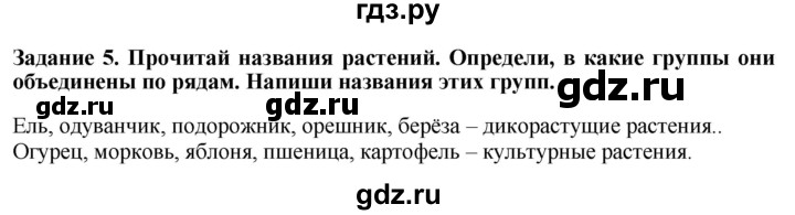 ГДЗ по биологии 7 класс Клепинина рабочая тетрадь Растения. Бактерии. Грибы. Для обучающихся с интеллектуальными нарушениями задание - 5, Решебник