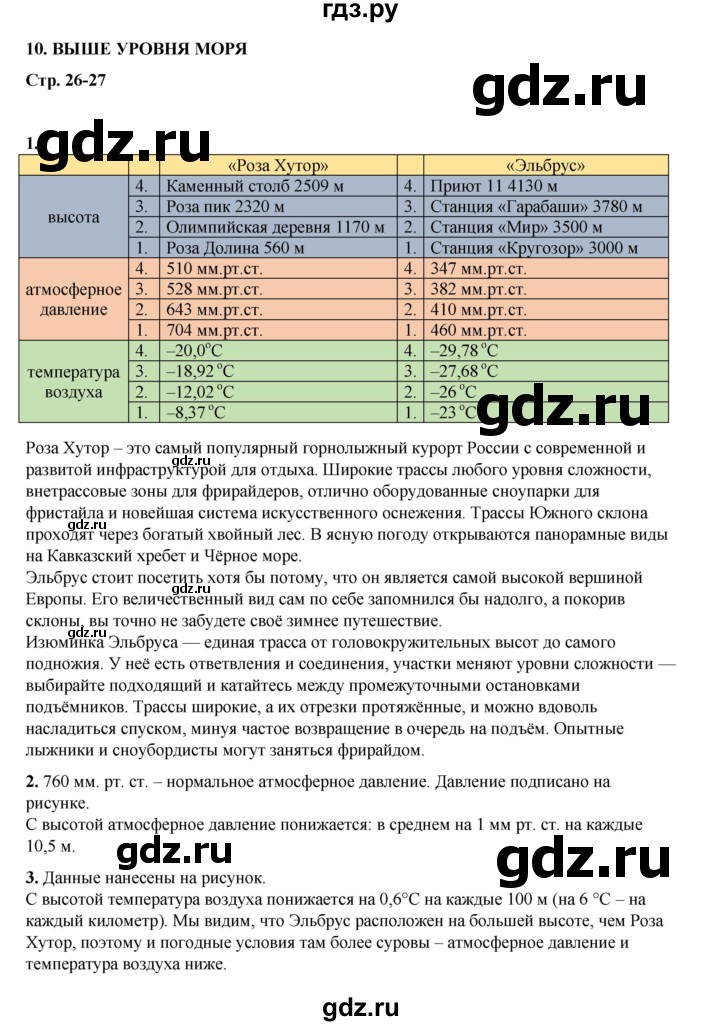 ГДЗ по географии 5‐6 класс Дубинина практические работы (Алексеев)  практическая работа - 10, Решебник 2023