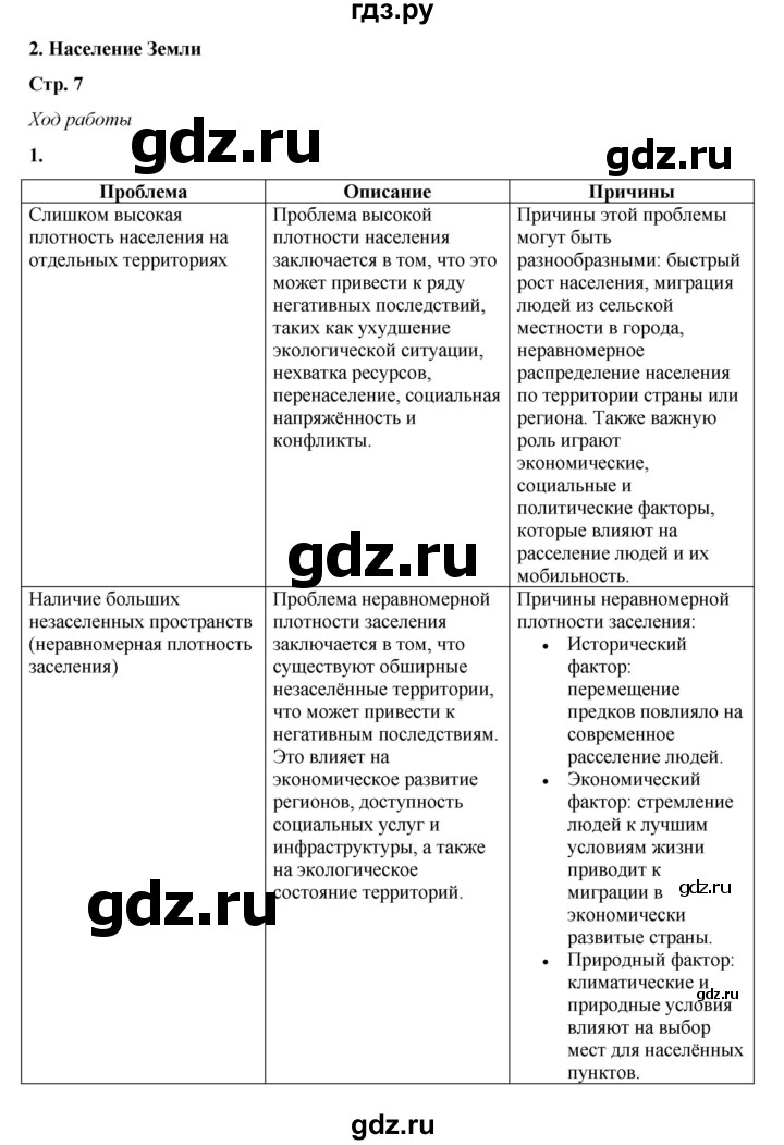 ГДЗ по географии 7 класс Дубинина практические работы (Алексеев)  практическая работа - 2, Решебник 2023