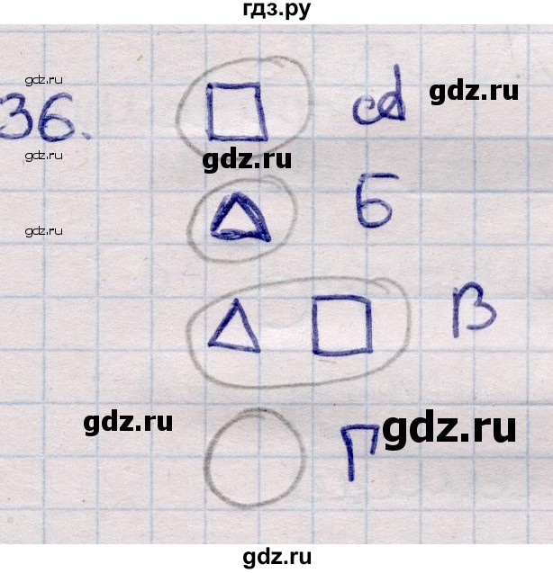 ГДЗ по информатике 5 класс Семенов   задание - 36, Решебник