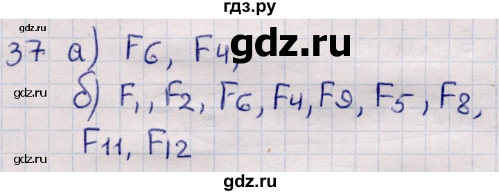 ГДЗ по информатике 5 класс Семенов   задание - 37, Решебник
