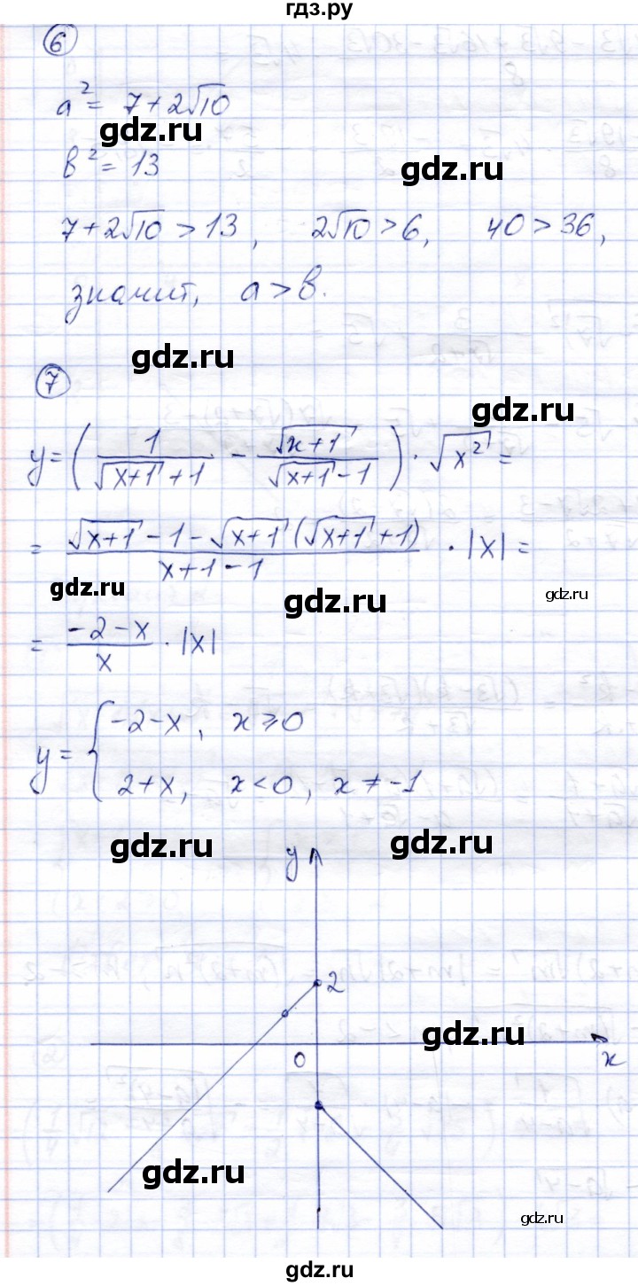 ГДЗ по алгебре 8 класс Зив дидактические материалы  контрольные работы / КР-2 - Вариант 2, Решебник