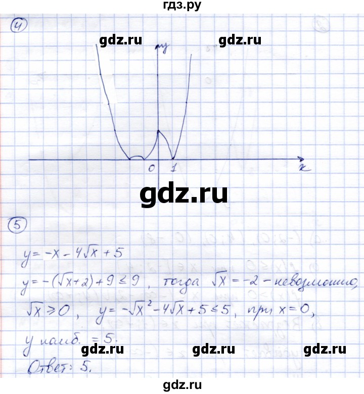 ГДЗ по алгебре 8 класс Зив дидактические материалы  контрольные работы / КР-4 - Вариант 3, Решебник