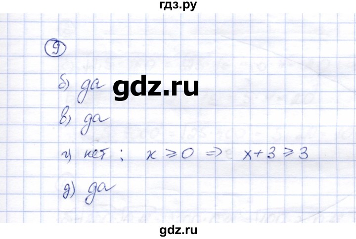 ГДЗ по алгебре 8 класс Ключникова рабочая тетрадь  §13 - 9, Решебник
