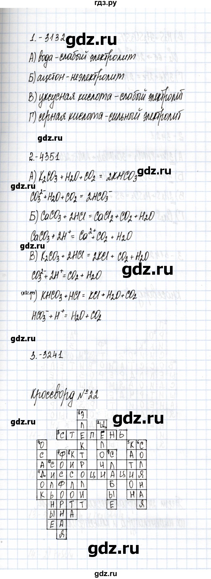 ГДЗ по химии 9 класс  Рябов тесты (неметаллы)  тест - 22, Решебник