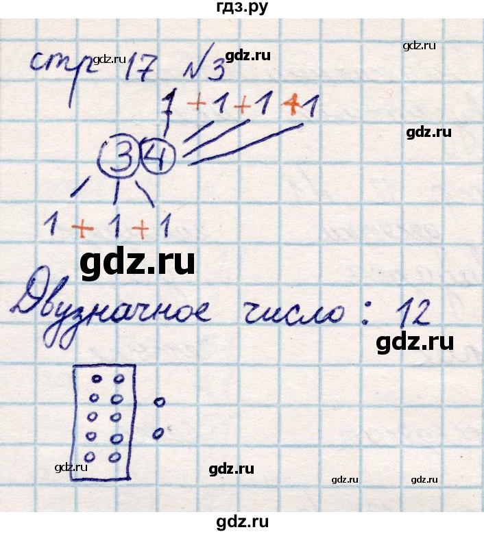 ГДЗ по математике 2 класс Акпаева   часть 1. страница - 17, Решебник