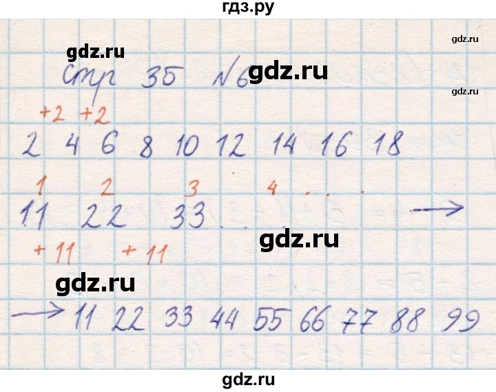 ГДЗ по математике 2 класс Акпаева   часть 1. страница - 35, Решебник