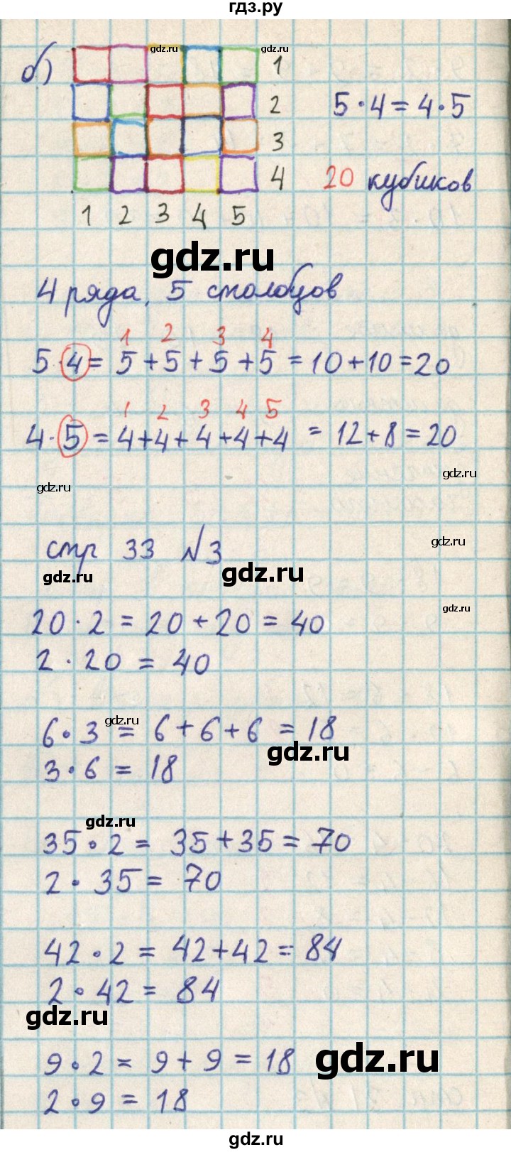 ГДЗ по математике 2 класс Акпаева   часть 3. страница - 33, Решебник