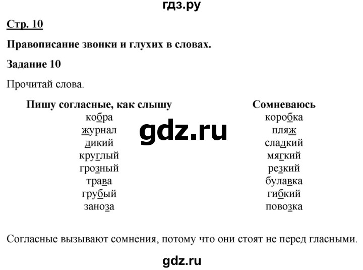 ГДЗ по русскому языку 7 класс Якубовская  Для обучающихся с интеллектуальными нарушениями страница - 10, Решебник