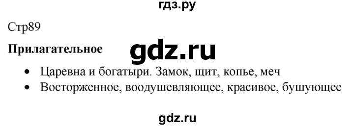 ГДЗ по русскому языку 8 класс Якубовская  Для обучающихся с интеллектуальными нарушениями страница - 89, Решебник