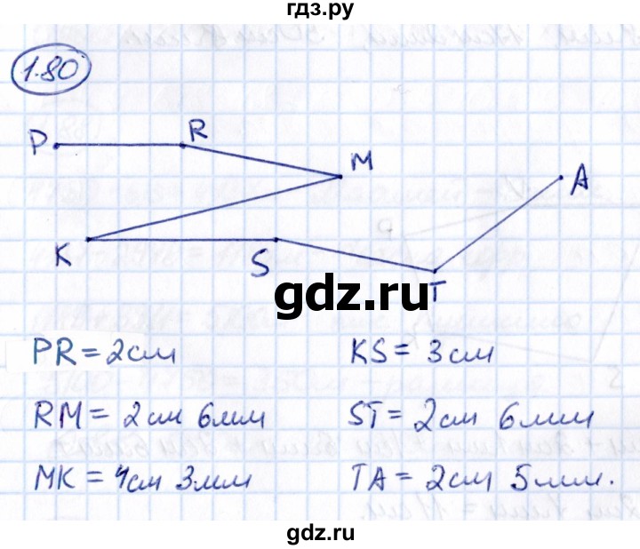 ГДЗ по математике 5 класс Виленкин   §1 - 1.80, Решебник к учебнику 2021