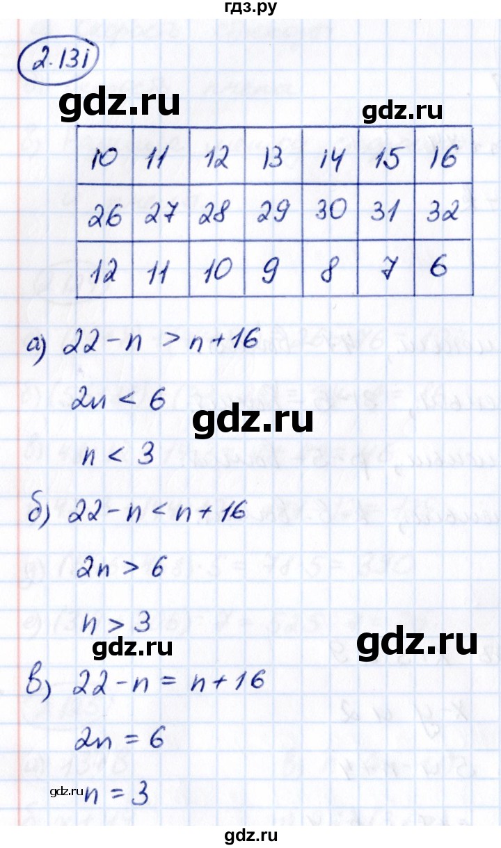 ГДЗ по математике 5 класс Виленкин   §2 - 2.131, Решебник к учебнику 2021