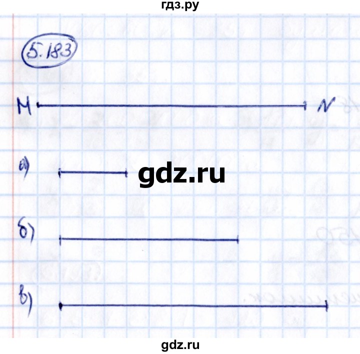 ГДЗ по математике 5 класс Виленкин   §5 - 5.183, Решебник к учебнику 2021
