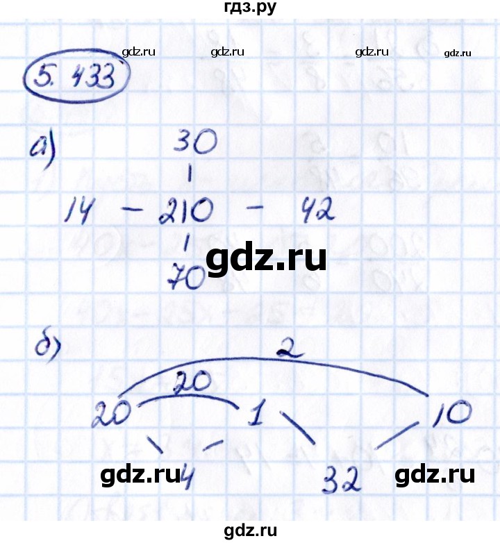 ГДЗ по математике 5 класс Виленкин   §5 - 5.433, Решебник к учебнику 2021