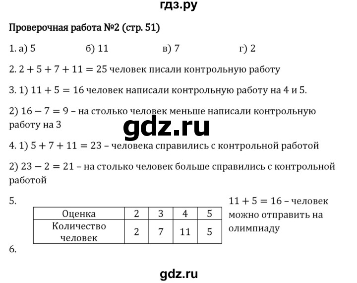 ГДЗ по математике 5 класс Виленкин   §2 / проверочные работы - стр. 51, Решебник к учебнику 2023