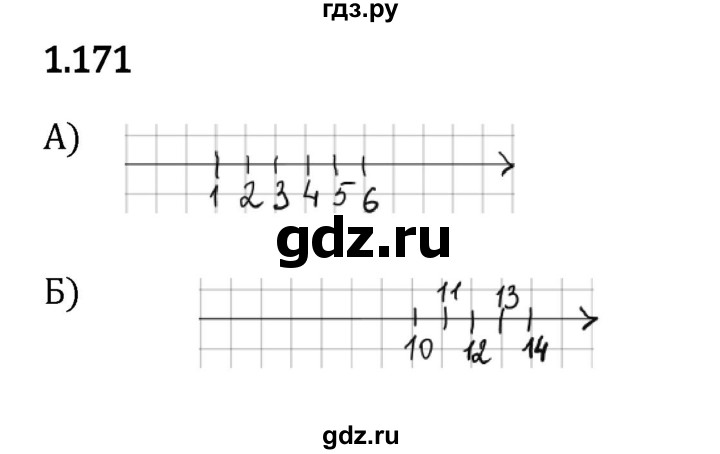 ГДЗ по математике 5 класс Виленкин   §1 - 1.171, Решебник к учебнику 2023