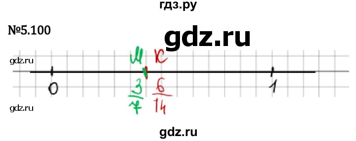ГДЗ по математике 5 класс Виленкин   §5 - 5.100, Решебник к учебнику 2023