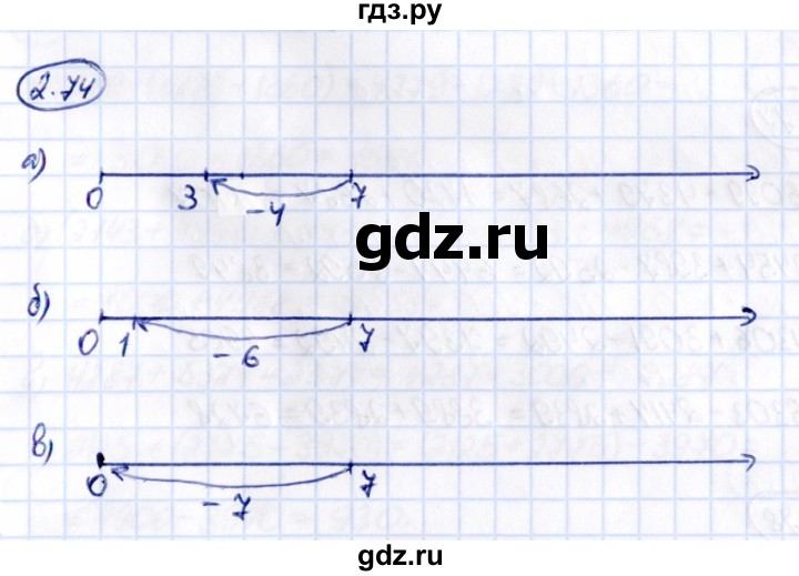 Гдз по математике за 5 класс Виленкин, Жохов, Чесноков ответ на номер № 2.74, Решебник 2021