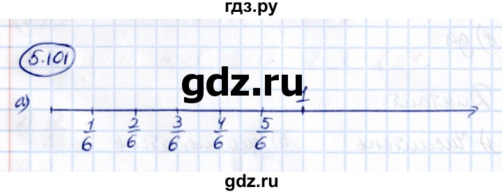 Гдз по математике за 5 класс Виленкин, Жохов, Чесноков ответ на номер № 5.101, Решебник 2021